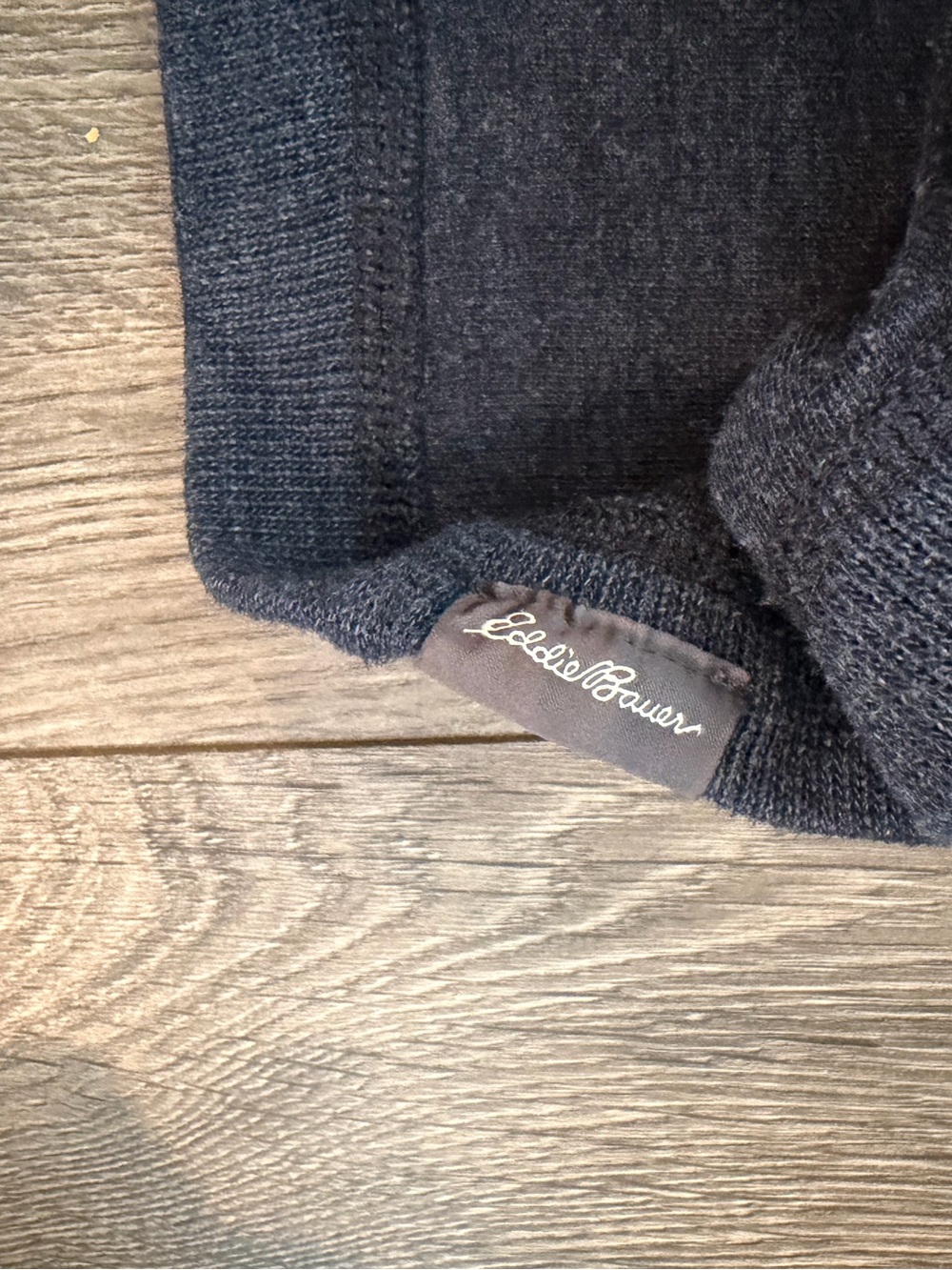Eddie Bauer Men's Half-Zip Sweater - Navy - Picture 2 of 4